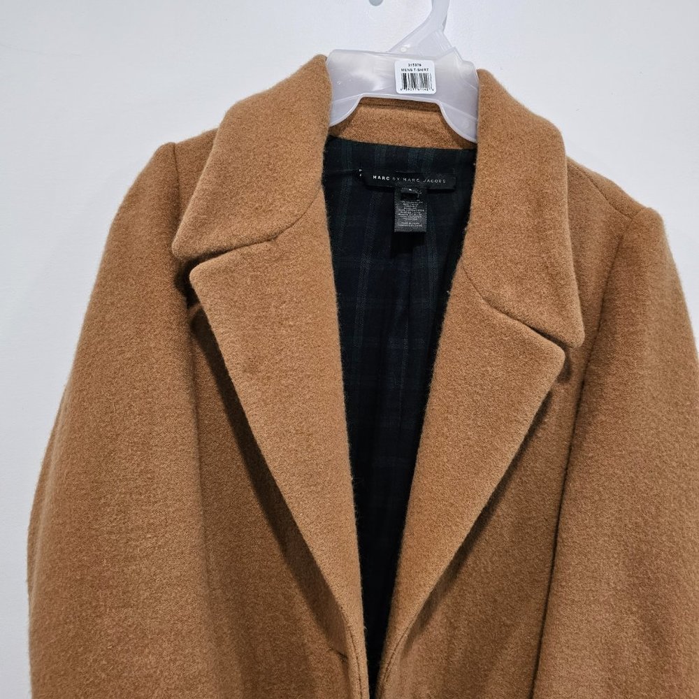 Marc by Marc Jacobs Camel Colored Wool & Angora/Rabbit Hair Classic Coat size S - Picture 4 of 16
